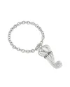 Porte-clés Chantecler Et Voilà Horns en argent avec diamant