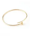 Bracciale Rigido Chiodo Casella Gioielli in Oro Giallo