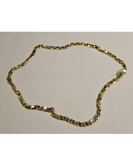 Casella Gioielli Yellow Gold Necklace with Diamond Cross