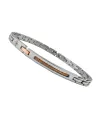 Bracelet pour homme Zancan Hi-Teck en acier bicolore