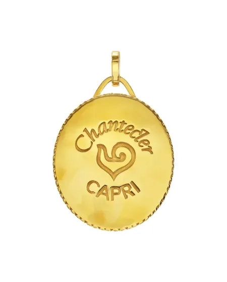 Pendentif Chantecler Et Voila « You Are an Island » en vermeil argent avec diamants et soleil