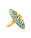 Bague Chantecler Et Voila « You Are an Island » en vermeil argent avec diamants et soleil