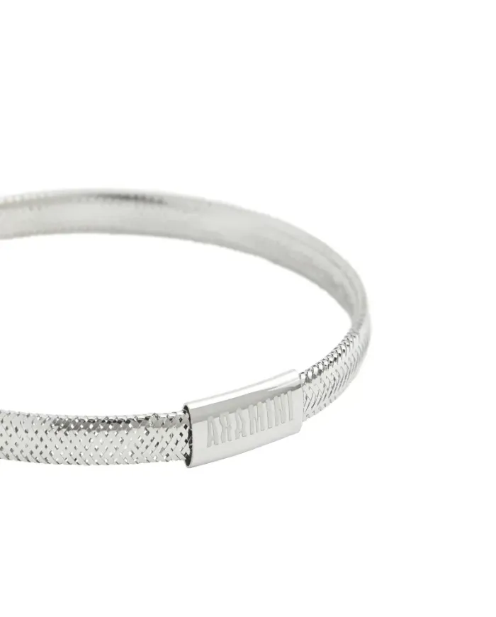 Bracciale Elastico Aramini Flex in Oro Bianco 0,5 cm