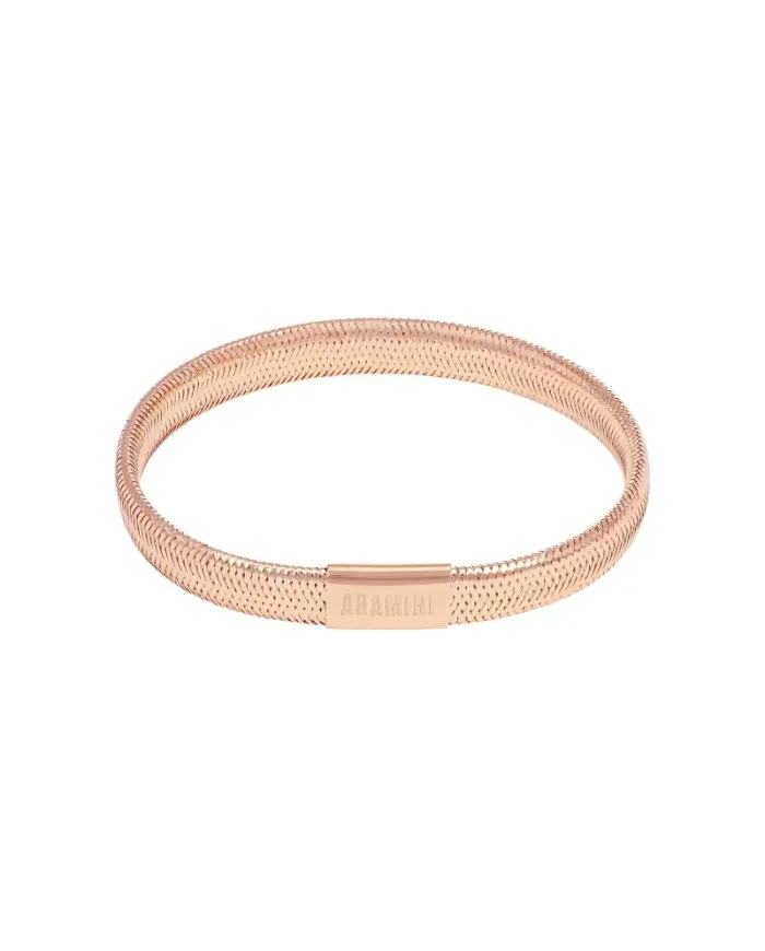 Aramini Flex Elastic Bracelet in Rose Gold 0.7 cm