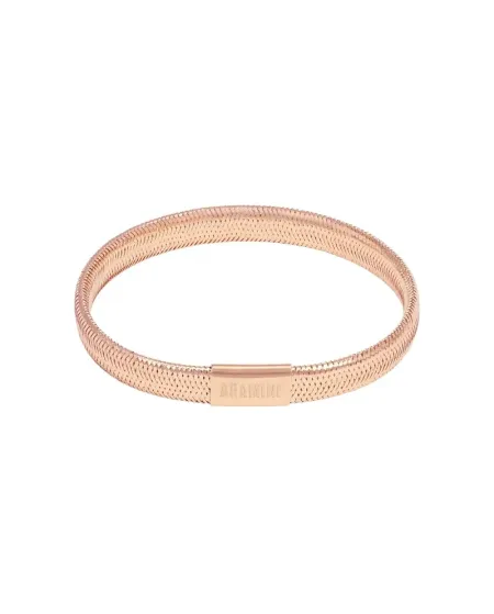 Bracelet élastique Aramini Flex en or rose 0,7 cm