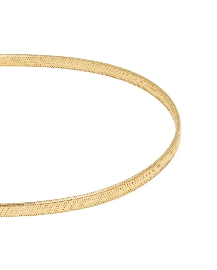 Collana Elastica Aramini Flex in Oro Giallo 0,5 cm con Diamante