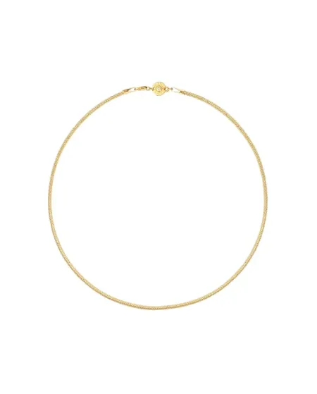 Aramini Flex Elastic Necklace in Yellow Gold 0.5 cm with Diamond