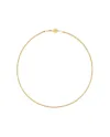 Collier élastique Aramini Flex en or jaune 0,5 cm avec diamant