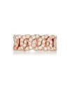 Bague Buonocore Noon Groumette en or rose avec diamants
