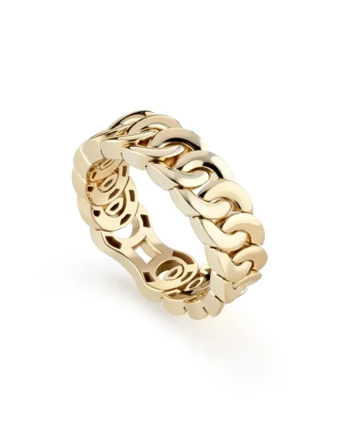 Buonocore Noon Groumette Ring in Yellow Gold