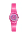 Montre Swatch rose prismatique
