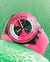 Swatch Fuchsia Lines Chronograph Watch