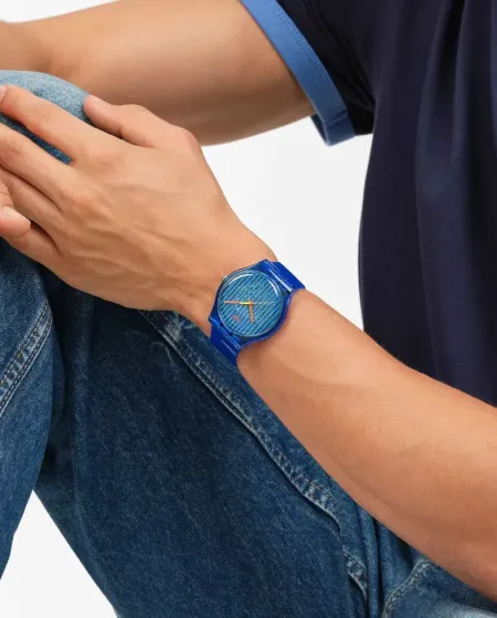 Montre Swatch Bleu Brillant