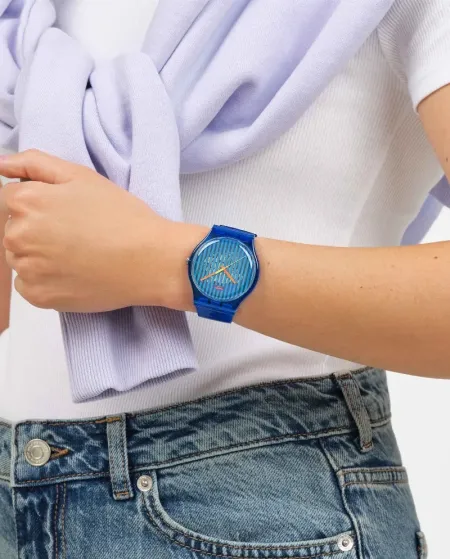Montre Swatch Bleu Brillant