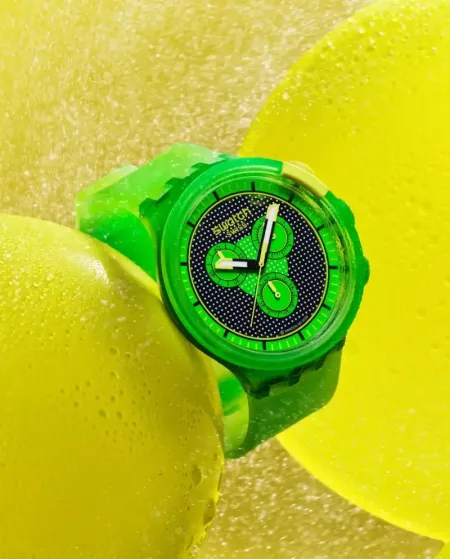 Montre Swatch Smash It Vert éclatant