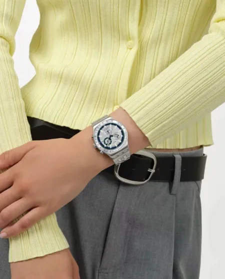 Orologio Cronografo Swatch Essential Midnight in the Mirror