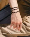 Bracelet Concordia Jewellery Jump avec cordon marron et éléments ovales en or rose