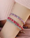 Bracelet Concordia Jewellery Indole avec cordon lilas et motif patte