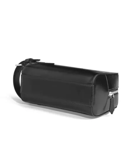 Trousse da Toilette Montblanc Meisterstuck Nero con Interno Blu