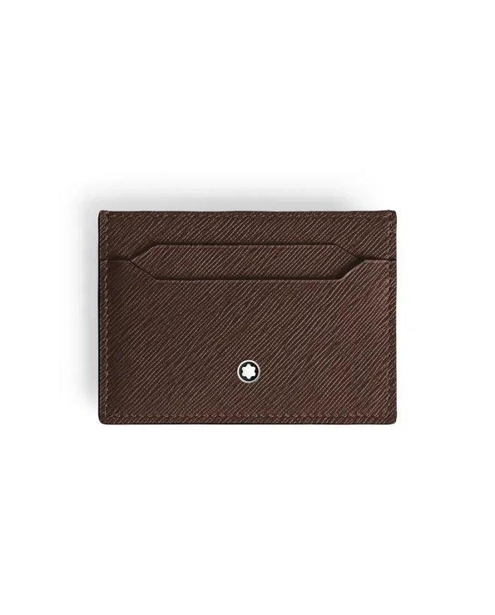 Portacarte  Montblanc Sartorial in Pelle Marrone a 5 Scomparti