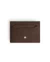 Porte-cartes Montblanc Sartorial en cuir marron pour 5 billets