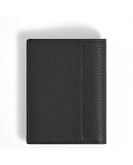 Montblanc Mini Wallet 4 Compartments in Black Grained Leather