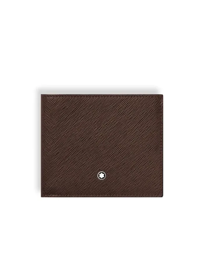 Portefeuille Montblanc Sartorial en cuir marron à 8 compartiments