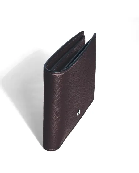 Portefeuille Montblanc Sartorial en cuir marron à 8 compartiments