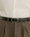 Ceinture Montblanc Sartorial en cuir noir avec boucle rectangulaire 30 mm