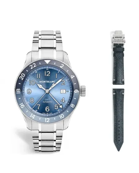 Orologio Montblanc 1858 GMT Blu 0 Oxygen