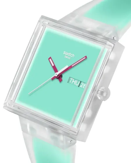 Montre Swatch Et si... See Thru Mint ?