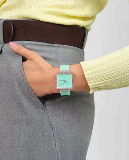 Orologio Swatch What if... See Thru Mint?