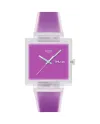 Montre Swatch Et si... Magenta transparent ?