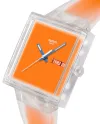 Montre Swatch Et si... Orange transparent ?