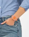 Montre Swatch Et si... Orange transparent ?