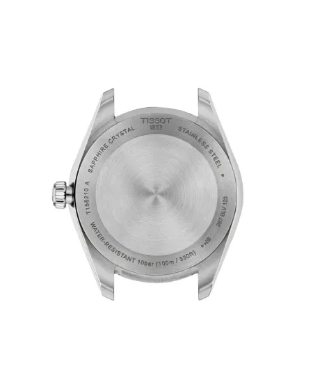 Tissot Ballade 34mm Watch with Blue Dial and Steel Bracelet