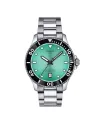 Tissot Seastar 1000 40mm Watch with Turquoise Dial and Steel Strap