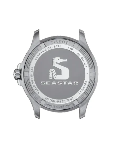 Montre Tissot Seastar 1000 40 mm avec cadran turquoise et bracelet en acier