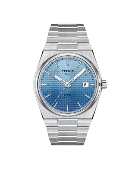 Orologio Tissot PRX Powermatic 80 con Quadrante Blu Sfumato e Bracciale in Acciaio 40 mm