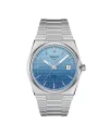Tissot PRX Powermatic 80 Watch with Gradient Blue Dial and 40mm Steel Bracelet
