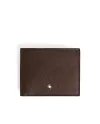 Portafoglio Montblanc Sartorial in Pelle Viola Marrone a 6 Scomparti