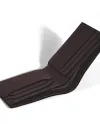 Montblanc Sartorial Wallet in Purple Brown Leather with 6 Compartments