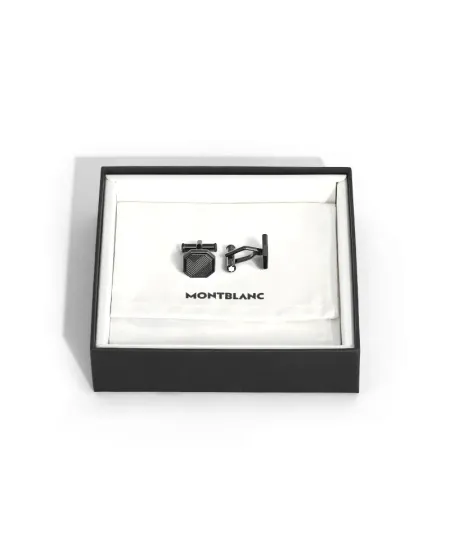 Boutons de manchette octogonaux Montblanc Extreme 3.0 en acier avec insert PVD
