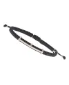 Concordia Jewellery Heritage Bracelet with Black Cord and Yellow Gold Elements and Diamonds