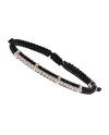 Concordia Jewellery Exclusive Bracelet Black Cord with Yellow Gold Element with Diamonds