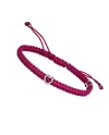 Bracelet Indole de Concordia Jewellery avec cordon rose et cœur en or jaune et diamants