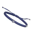 Concordia Jewellery Indole Bracelet with Navy Blue Cord and White Gold Sail