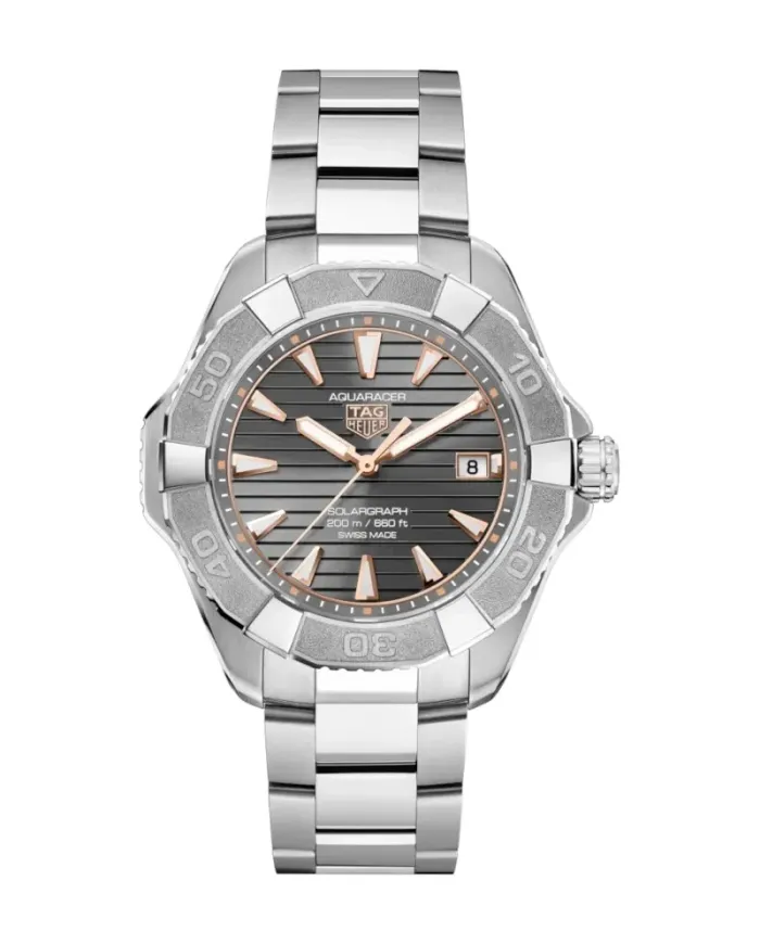 Orologio Tag Heuer Aquaracer Professional 200 Solargraph Grigio Titanio 40mm