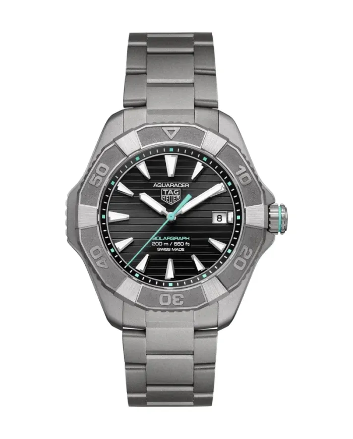 Orologio Tag Heuer Aquaracer Professional 200 Solargraph Nero Titanio 40mm