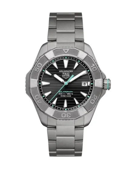 Orologio Tag Heuer Aquaracer Professional 200 Solargraph Nero Titanio 40mm